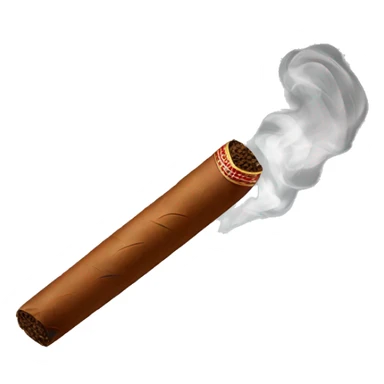 cigar with smoke sticker