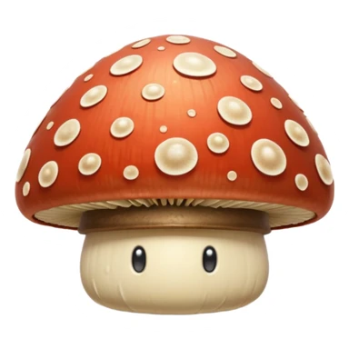 mushroom shell shield object icon, fantasy shield made from a thick mushroom cap, textured mushroom surface, natural curved shape, small glowing spores, cute forest vibe, 3D cartoon, mobile game icon style, centered, clean background, soft shadow, no text, no watermark
 
 sticker