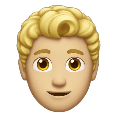 god with blond short hair sticker