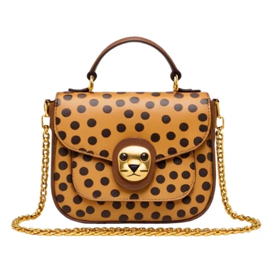 brown cheetah printed 2000s bag sticker