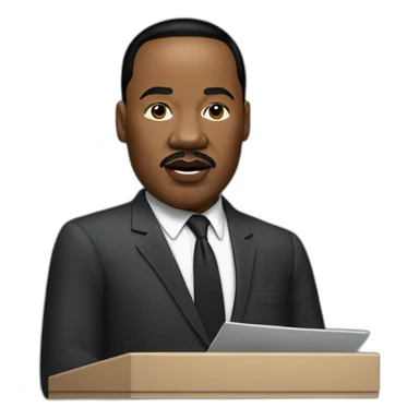 Martin Luther King Jr. speeching sticker
