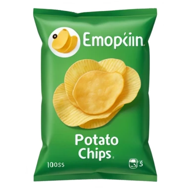 green pacaged chip without writing sticker