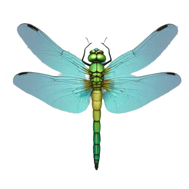 psychic dragonfly top view sticker