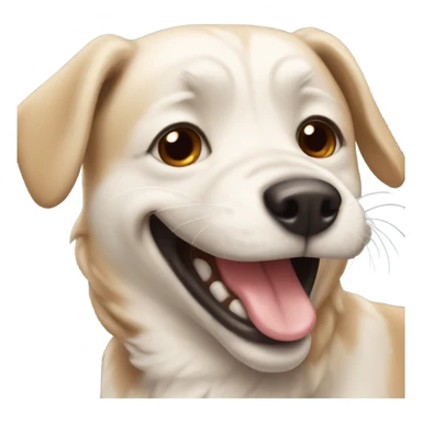Dogs laugh heartily sticker