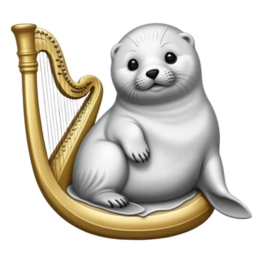 Make a coin engraved harp seal  whole body  and this coin price goes up sticker