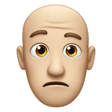 Rolling eyes emoji with arms crossed sticker