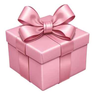 light pink present sticker