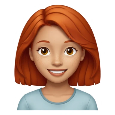 A lightskin redhead girl sticker