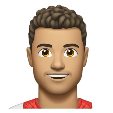 Ronaldo qui fait des tresses sticker