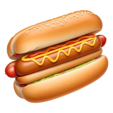 Baby hotdog in bun sticker