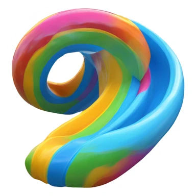 Spinning waterslide sticker