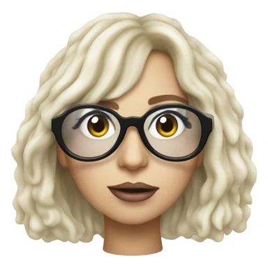 lady gaga rain on me black glasses  sticker