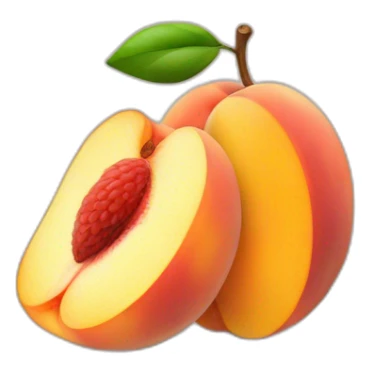 Peach with tost sticker