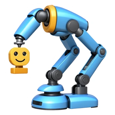 pricetag with an worker futuristic robot sticker