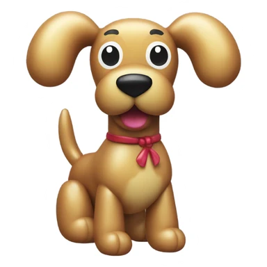 classic balloon dog made from a balloon sticker