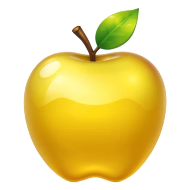 Enchanted golden apple in minecraft style  sticker