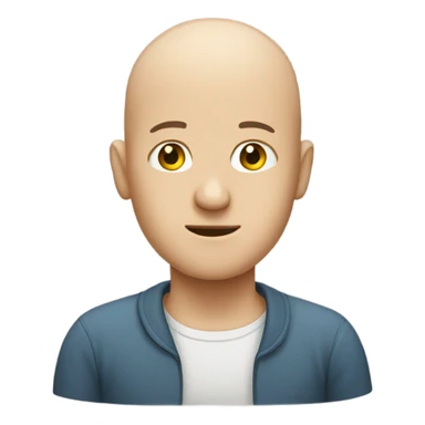 bald hai sticker