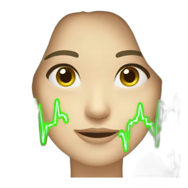 Heartbeat green sticker