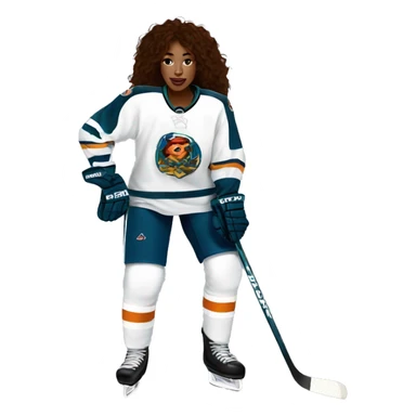 sza wear hockey jersy sticker