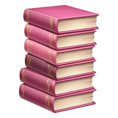 Libros en tonos rosas sticker