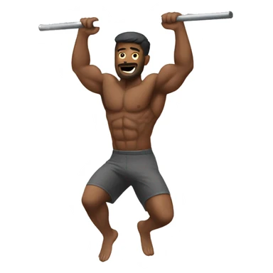 Man doing a bar muscle up  sticker