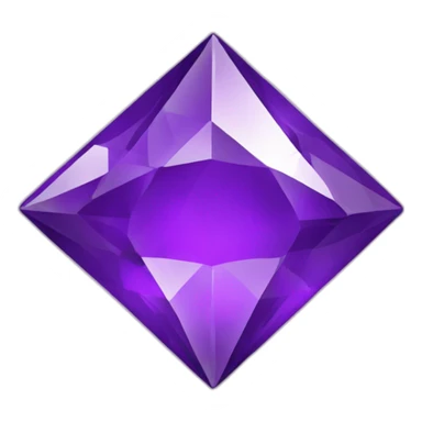 purple diamond symbol sticker