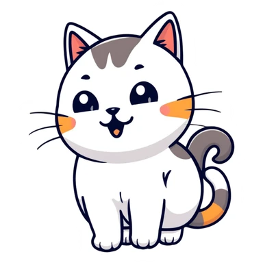 finger booping a cat nose sticker