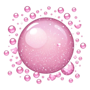 Light pink sparkles sticker