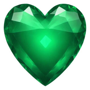 Emerald Green Heart  sticker