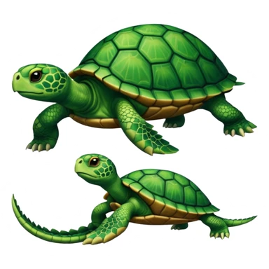 A leg combined with a turtle sticker