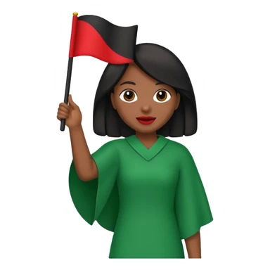 African American flag  sticker