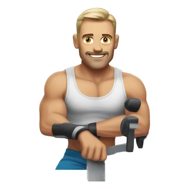 Australian dad in gym sticker