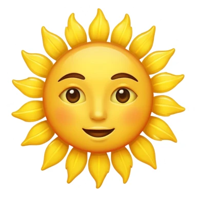 sun whitout face sticker