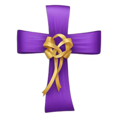 protestant Cross & Ribbon sticker