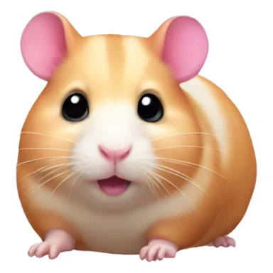 Pink hamster sticker