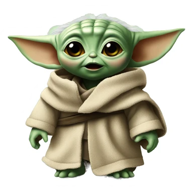 Baby Yoda is very surprised sticker
