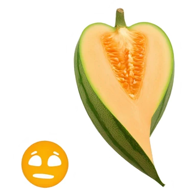 3D muskmelon  sticker