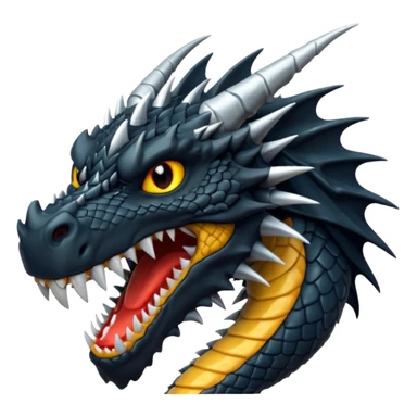 black dragon like fury sticker