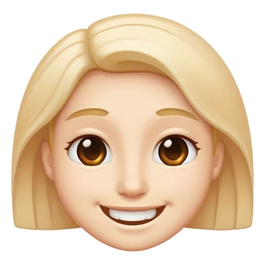 smiling face with blant sticker