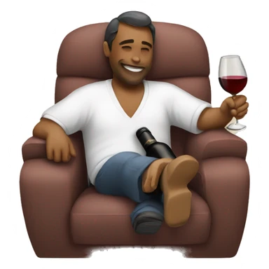 relax and wine sticker