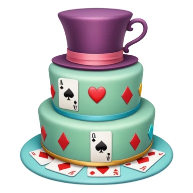 Mad hatter’s unbirthday cake sticker