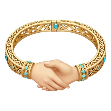 hand with bracelet sticker