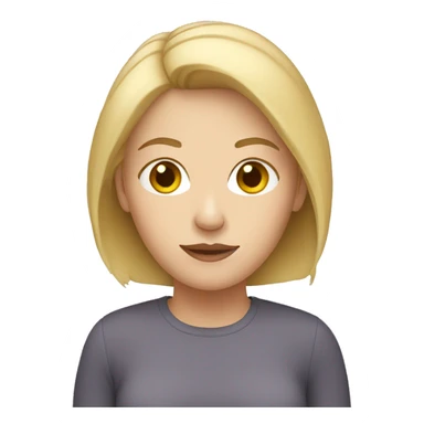 white adult woman with blonde hair sticker