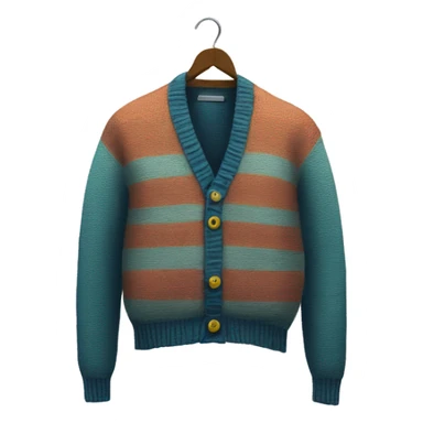 Cardigan on a clothing hangar sticker