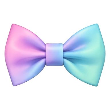 kpop idol bow tie with pastel ombre, fashionable sticker
