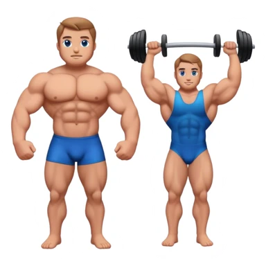 Body builder sigma emoji sticker