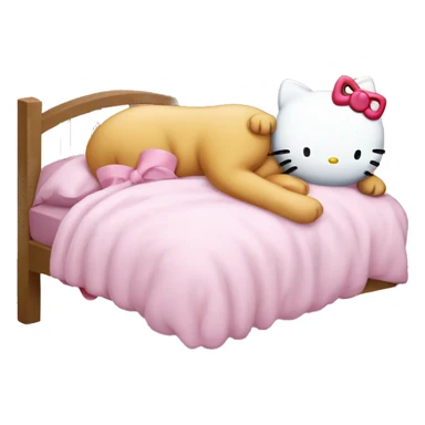 Hello kitty sleeping  sticker