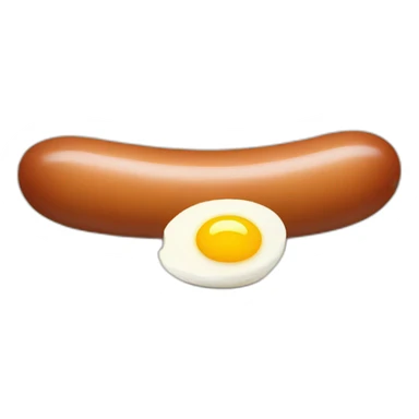 Sausage and eggs Raw sticker