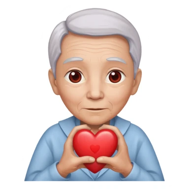 elder and heart sticker