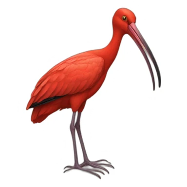 red ibis sticker